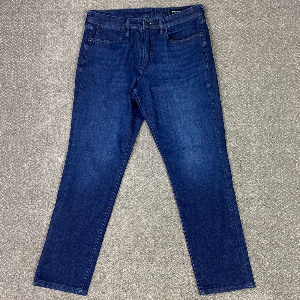 Bonobos Jeans Men's 36 x 34 Fits 36 x 32 Blue Athletic Fit Cotton Stretch Denim